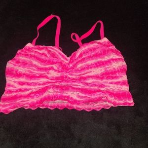 Pink Victoria Secret lace bralette